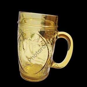 Amber Glass Beer Mug